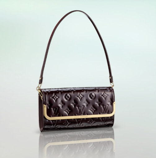 Louis Vuitton Amarante Rossmore MM Monogram Vernis Clutch Bag