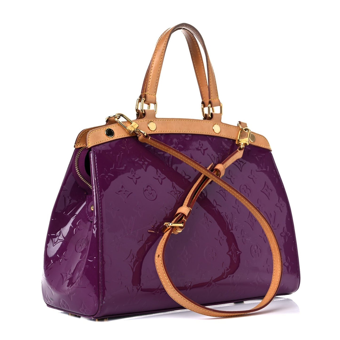 Louis Vuitton BREA AMETHYST MM Vernis Handbag