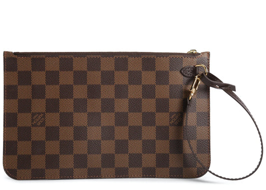 Louis Vuitton EBENE MM GM POCHETTE CERISE Damier Clutch Bag