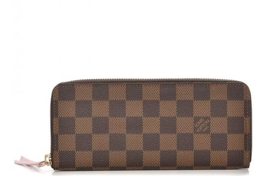 Louis Vuitton CLÉMENCE EBENY ROSE Damier Wallet Case