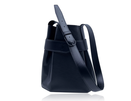 Louis Vuitton SAC D'EPAULE Blue Leather Epi Handbag