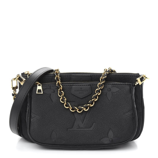 Louis Vuitton Giant Cross Body Pochette Monogram Empreinte Clutch Bag