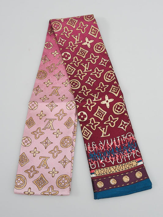 Louis Vuitton Map Silk Bandeau Scarf