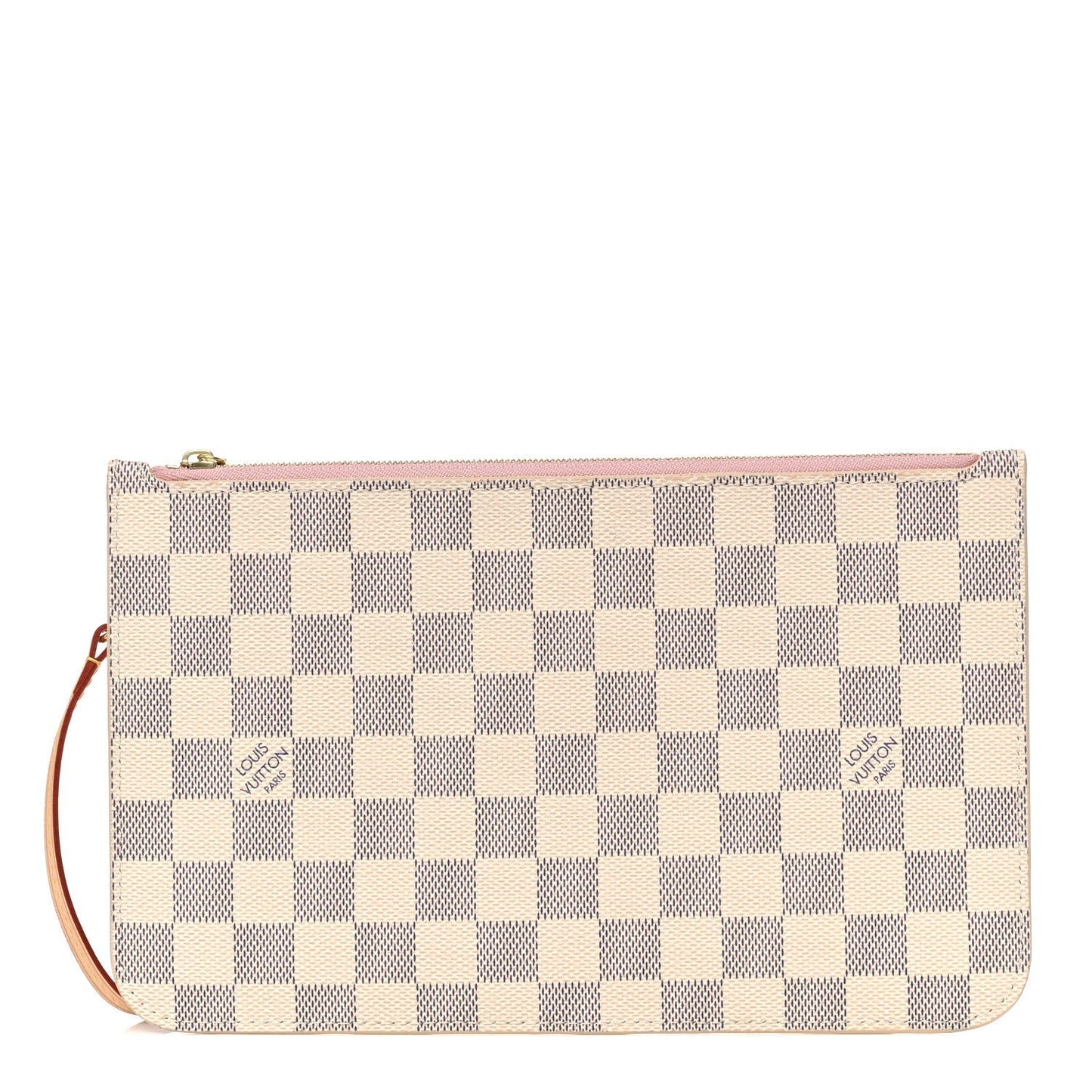 Louis Vuitton AZUR POCHETTE ROSE Damier Neverfull Tote Bag