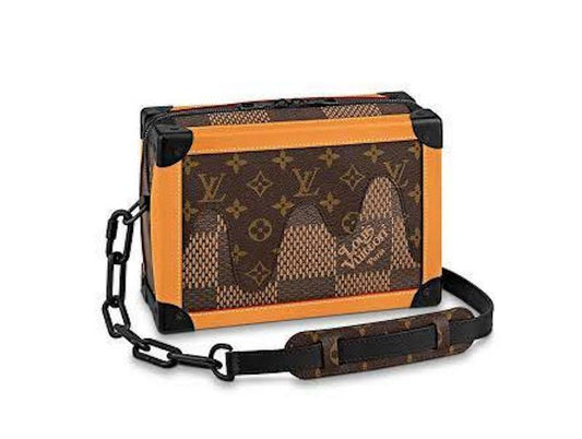 Louis Vuitton X NIGO SOFT TRUNK EBENE GIANT Monogram Damier Handbag