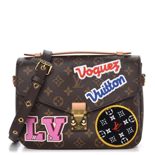 Louis Vuitton PATCHES POCHETTE METIS LIMITED EDITION Monogram Clutch Bag