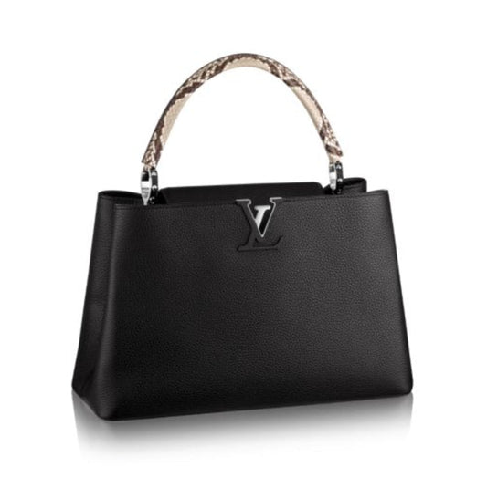 Louis Vuitton & PYTHON SKIN -HS MM Leather Hat