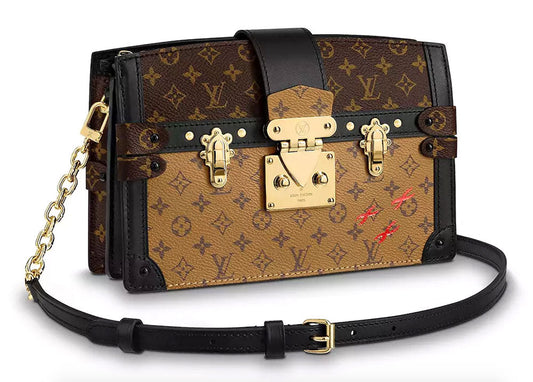 Louis Vuitton REVERSE TRUNK Monogram Clutch Bag