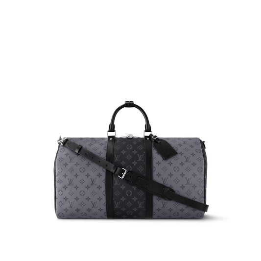 Louis Vuitton REVERSE ECLIPSE KEEPALL BANDOULIÈRE 50 Monogram Travel Bag