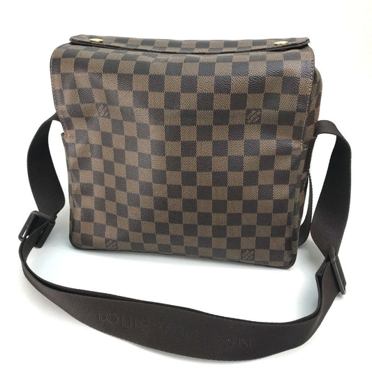 Louis Vuitton N45255 Damier messenger Damier Naviglio Canvas Brown Crossbody Bag