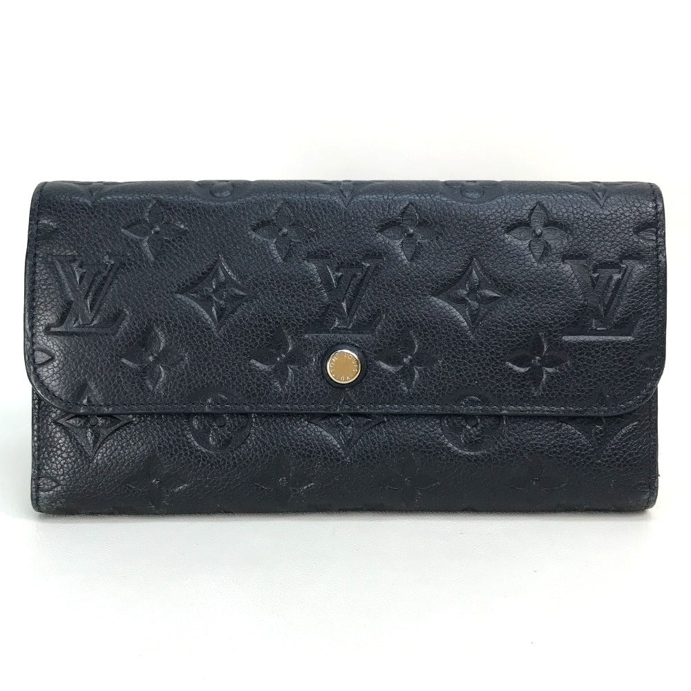 Louis Vuitton Long Purse M60258 Ann Platt Monogram Leather Navy Wallet Case