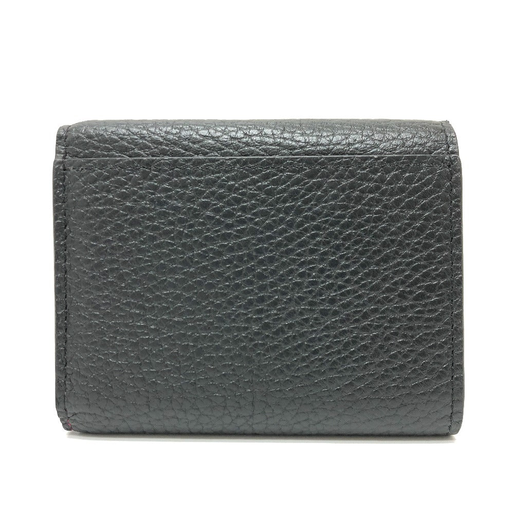 Louis Vuitton Trifold M68587 Taurillon Clemence Portefeuille Leather Black Wallet Case