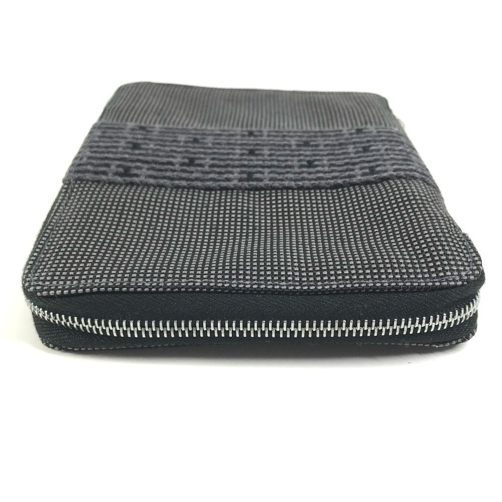 Notebook Cover Gray Zip Around Her Line Canvas Travel Bag