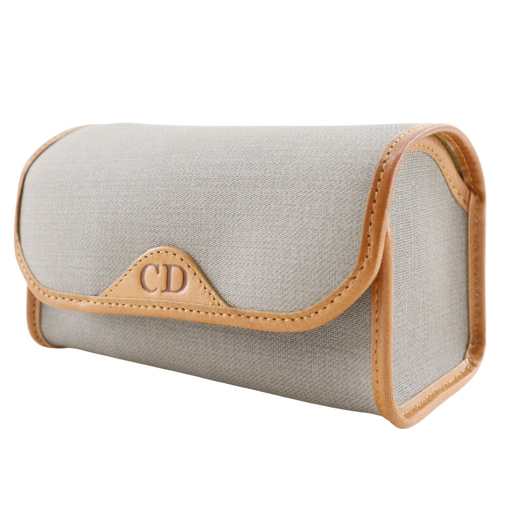 Dior Christian Pouch Pvc Gray Novelty Cd Women Logo Travel Bag