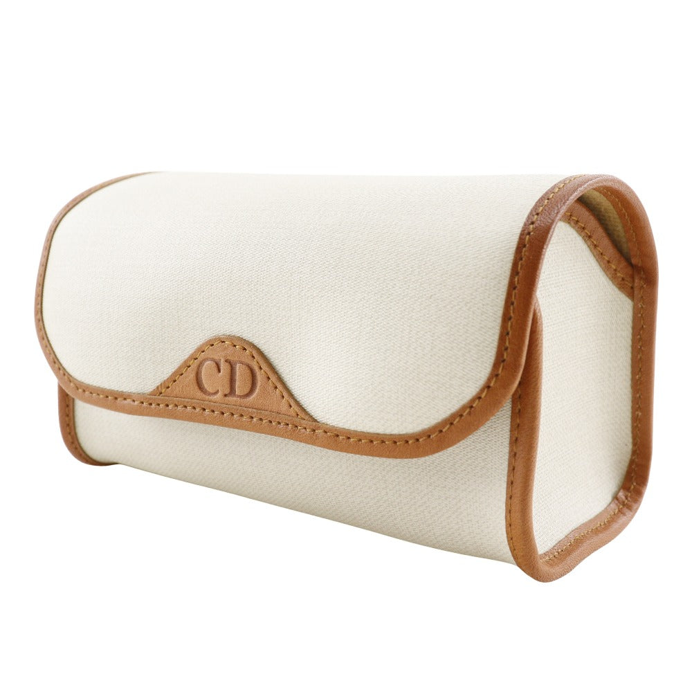 Dior Christian Pouch Pvc Off Novelty Cd Women White Logo Travel Bag