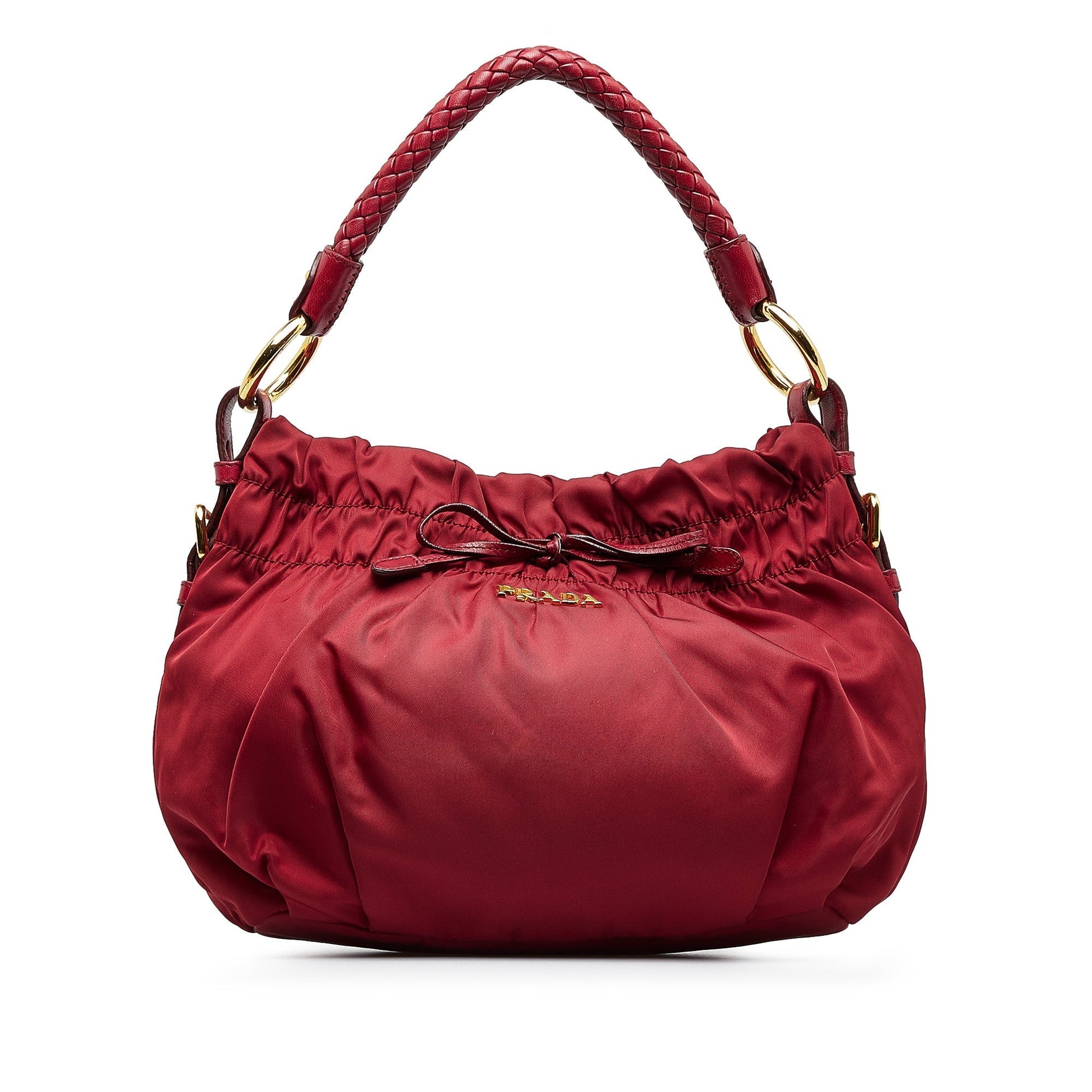 Prada Tessuto Bow Handbag Travel Bag