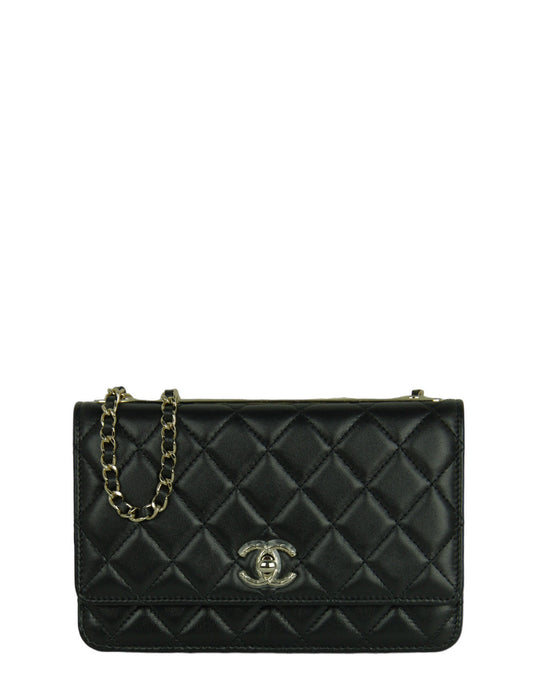 Chanel NEW 2023 Black Quilted Trendy CC WOC Bag