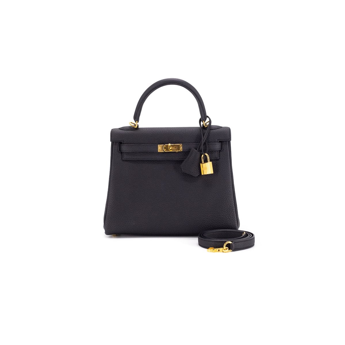 Hermes Kelly Noir Stamp Handbag Travel Bag A Stamp