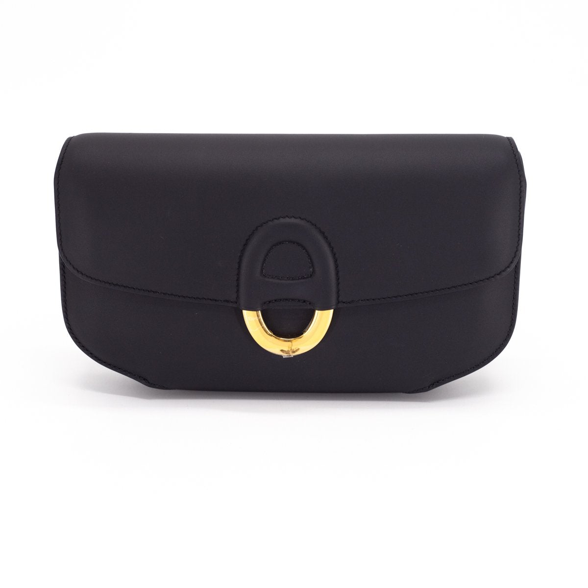 Hermes Luxury Cherche Midi Clutch Noir A Stamp Clutch Bag