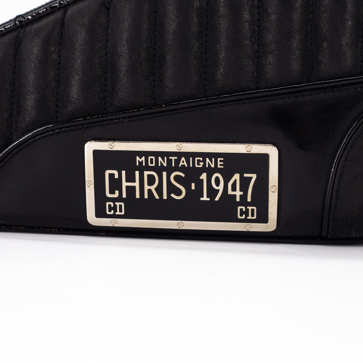Dior Montaigne Bag By John Galliano Collection Black Clutch Bag