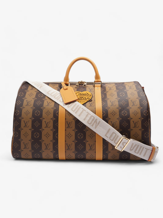 Louis Vuitton x Nigo Keepall Bandouliere Reverse 50 Monogram Canvas Travel Bag