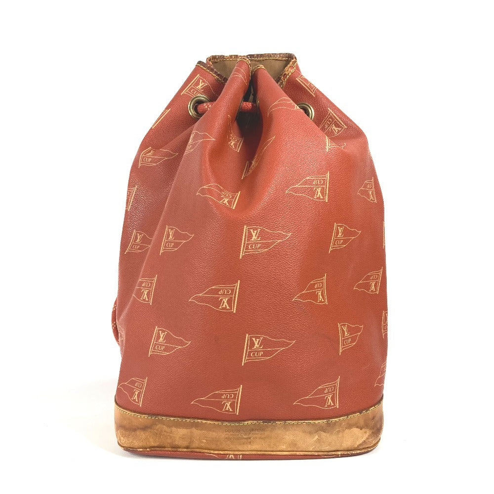 Louis Vuitton M80026 Cup 95 LVCUP Saint Leather Canvas Orange Shoulder Bag