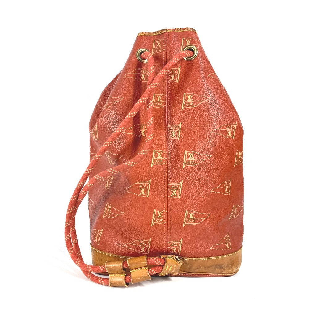 Louis Vuitton M80026 Cup 95 LVCUP Saint Leather Canvas Orange Shoulder Bag