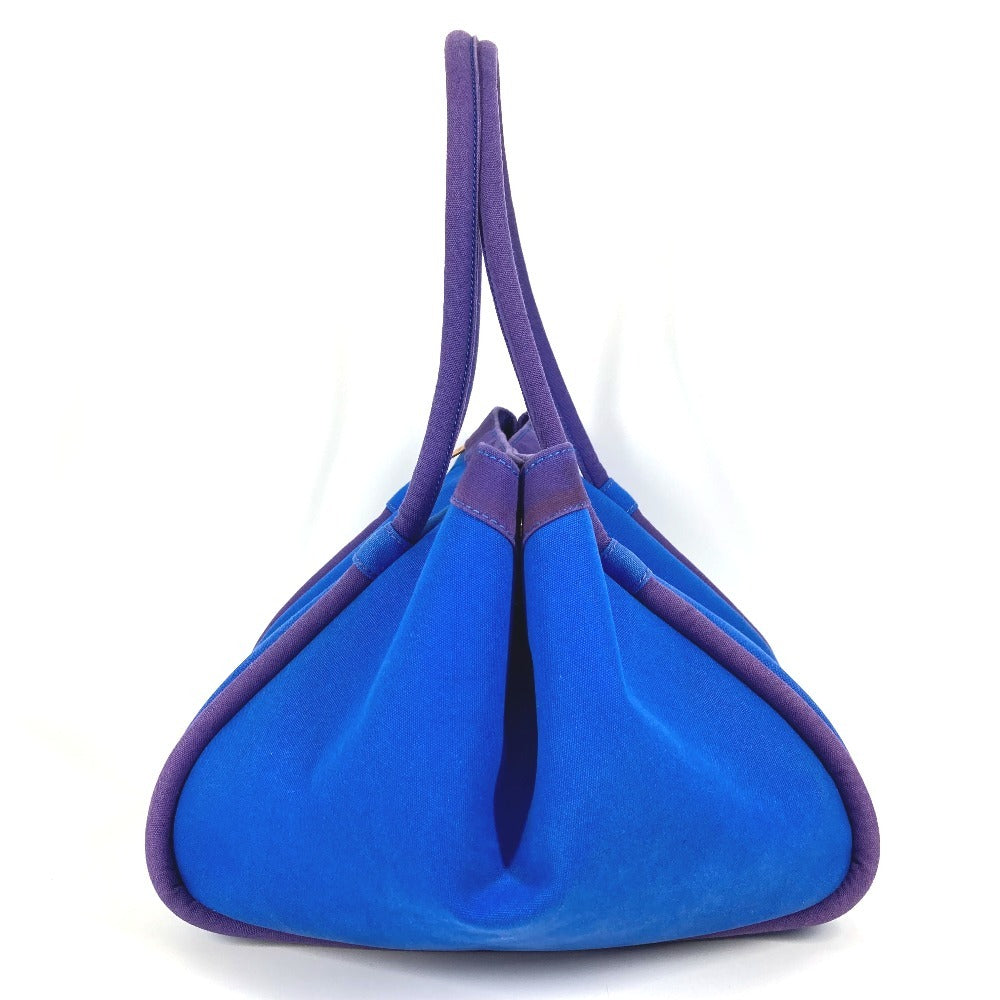 Hermes Handbag With Porch Sac Baga Gm Sac Baga Canvas Blue Travel Bag