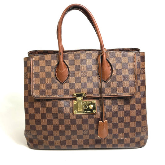 Louis Vuitton N41273 Damier Ascot Canvas Brown Handbag