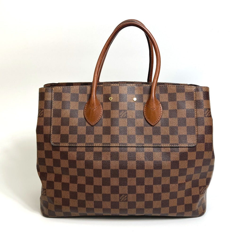 Louis Vuitton N41273 Damier Ascot Canvas Brown Handbag