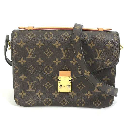 Louis Vuitton M44875 Pochette Metis MM Monogram Canvas Brown Clutch Bag