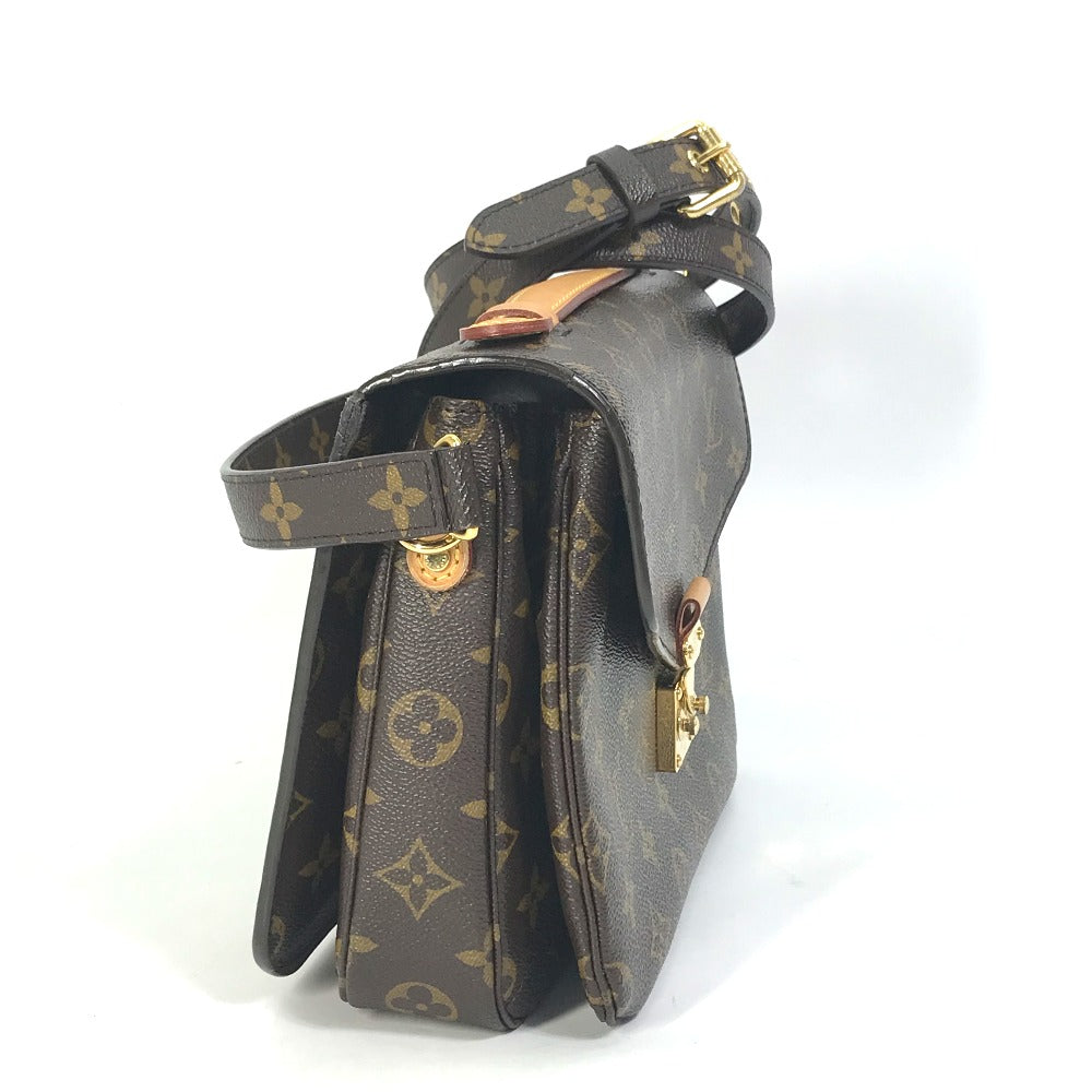Louis Vuitton M44875 Pochette Metis MM Monogram Canvas Brown Clutch Bag