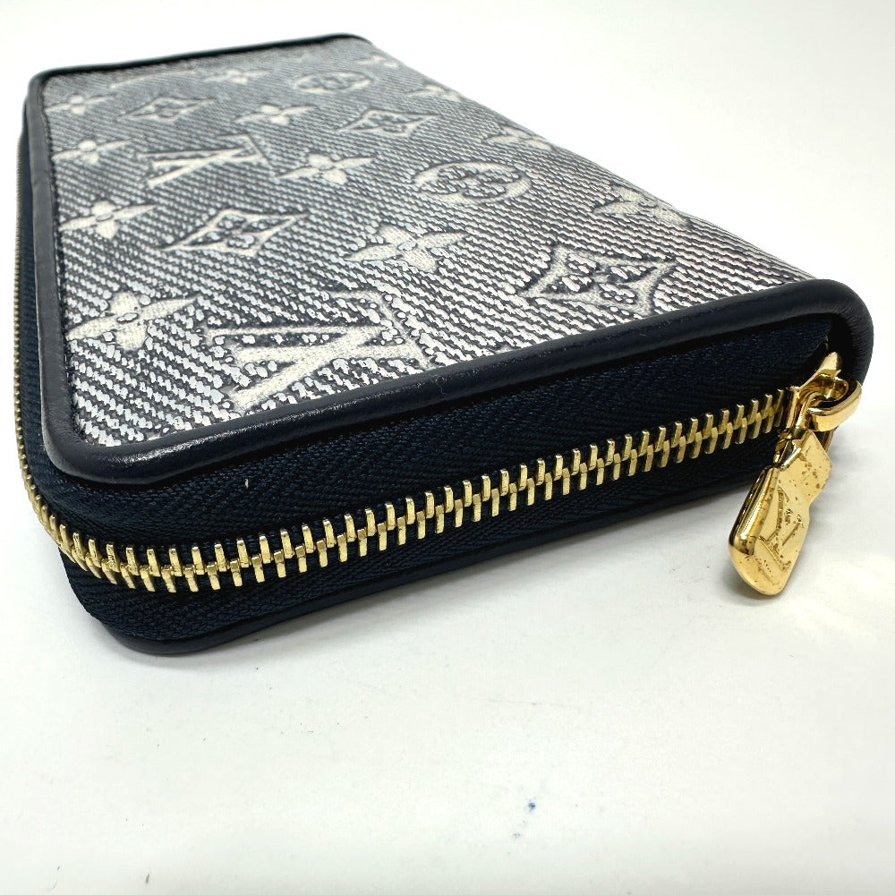 Louis Vuitton Long Purse M82468 Fabric Jacquard Monogram Navy Wallet Case