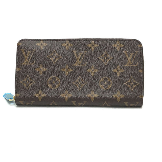 Louis Vuitton Long Purse M42616 Zippy Monogram Canvas Brown Wallet Case