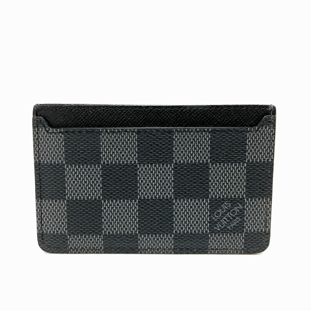 Louis Vuitton N62666 Damier Grafitto Neo Porto Canvas Black Wallet Case