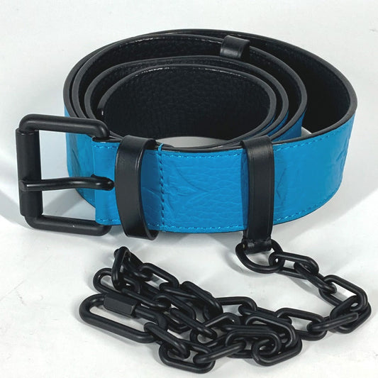 Louis Vuitton MP207T Taurillon Clemence Virgil Abloh Monogram Blue Belt