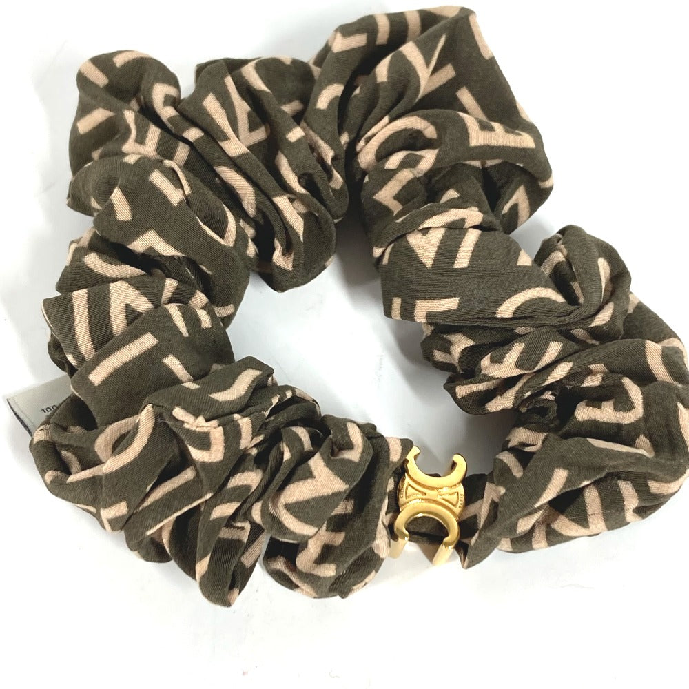 Hair Accessory Silk, Rubber Khaki Triomphe Women Logo Travel Bag