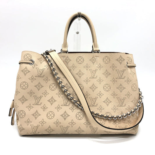 Louis Vuitton M59203 SilverMetal Mahina Bella Leather Calf Tote Bag