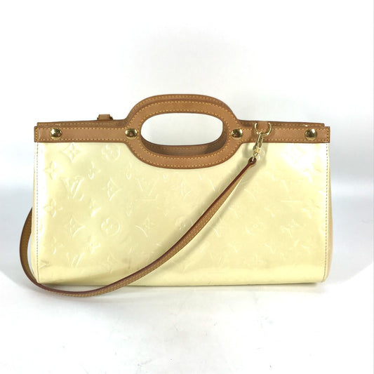 Louis Vuitton M91374 Vernis Roxbury Drive Monogram Canvas White Shoulder Bag