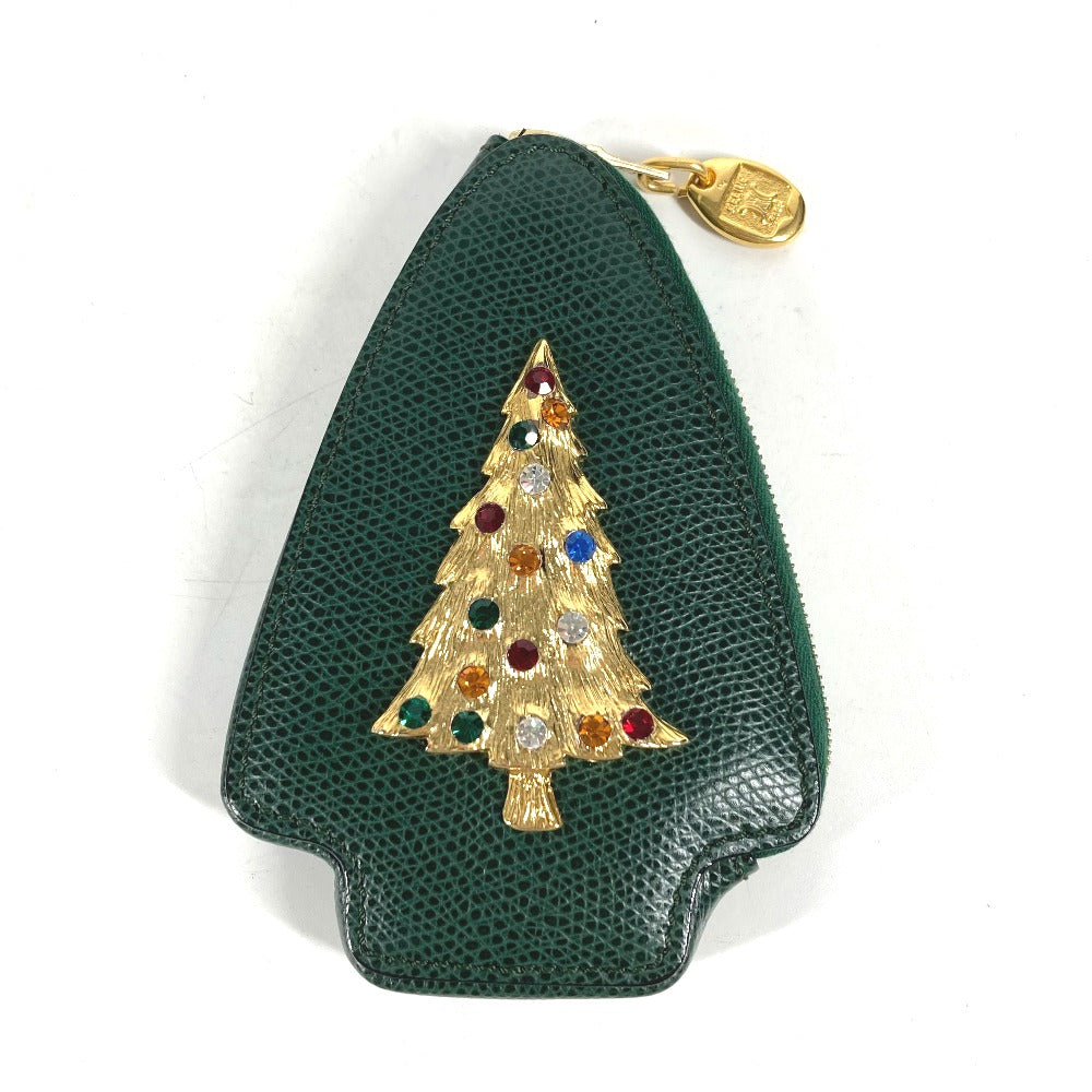 Pouch Rhinestone Tree Women Handbag Leather Green Travel Bag