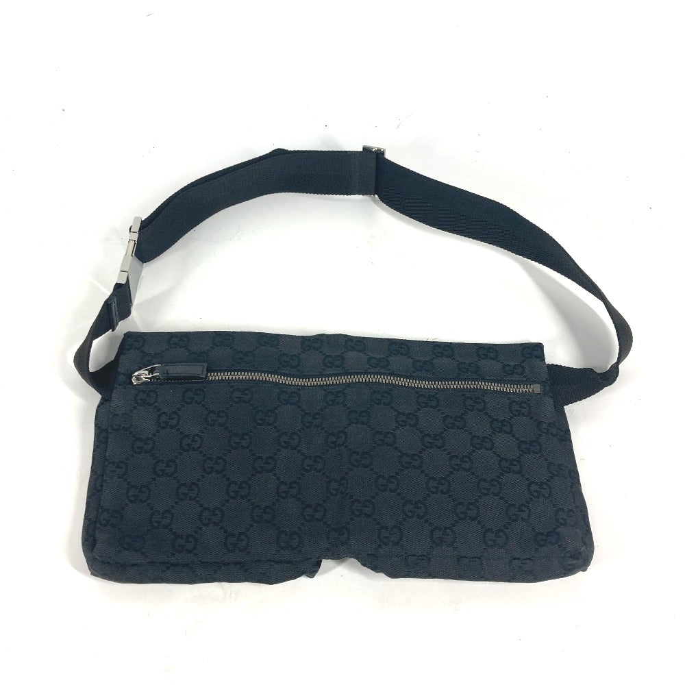 Gucci Waist GG W pocket Canvas Black Handbag