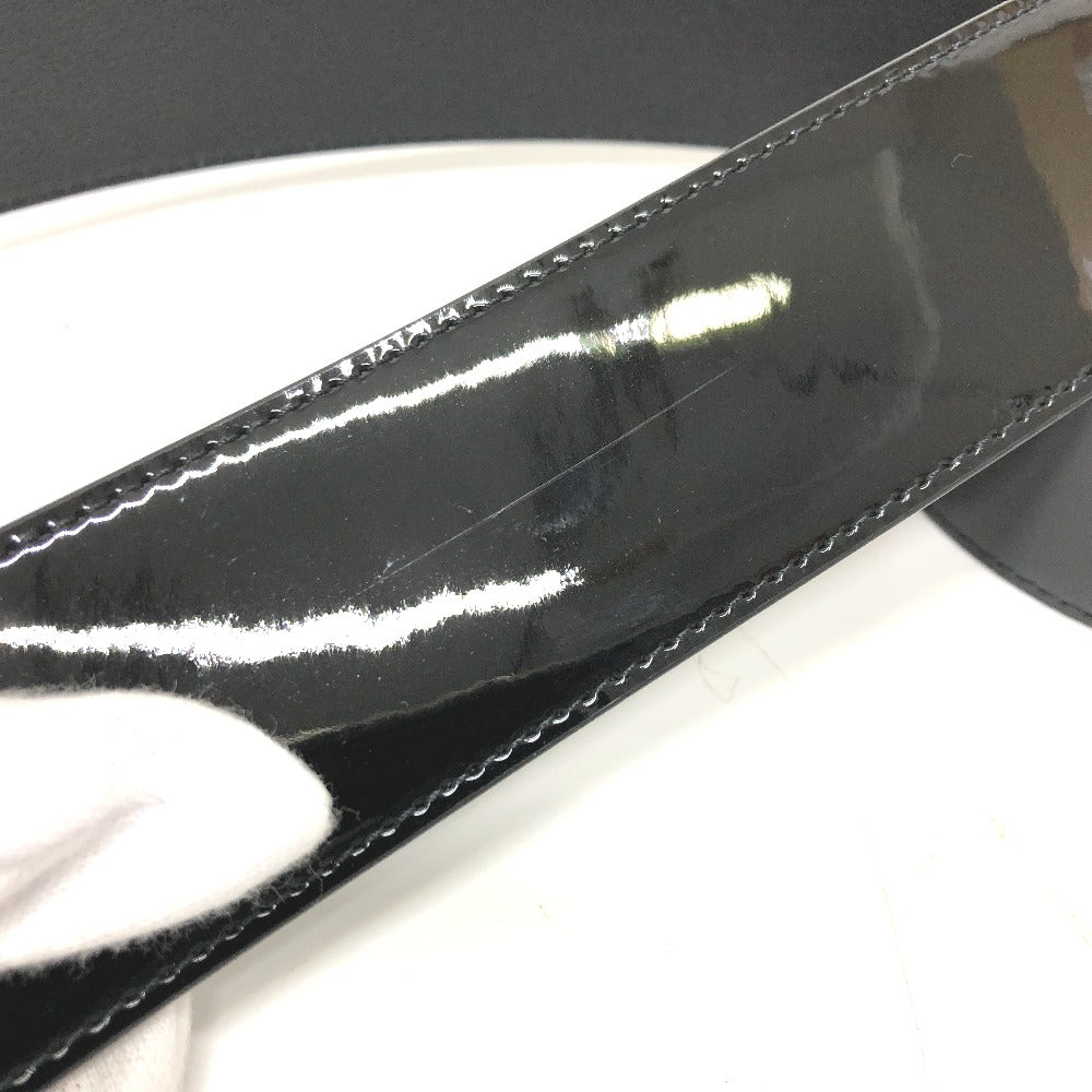 Louis Vuitton MP144 70 Leather Patent Black Belt