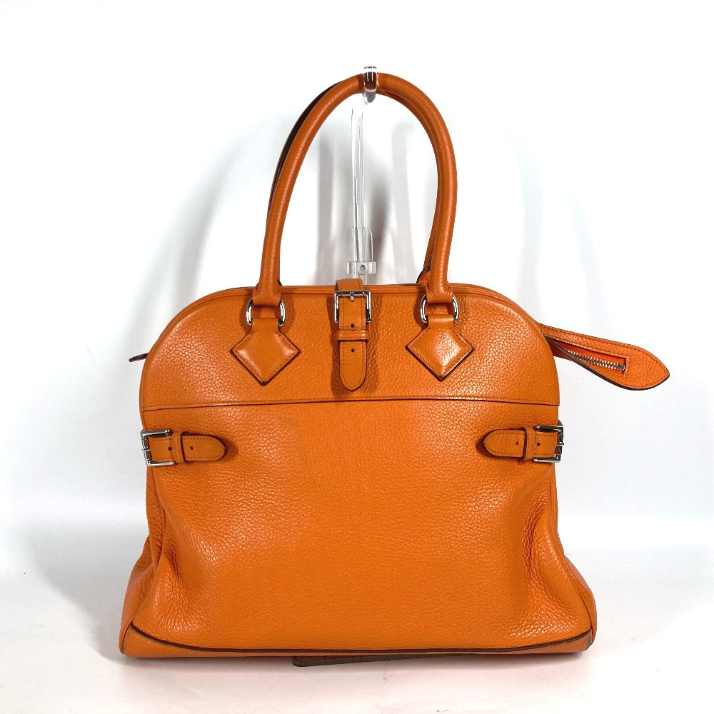 Taurillon Clemence Orange Atlas Travel Bag