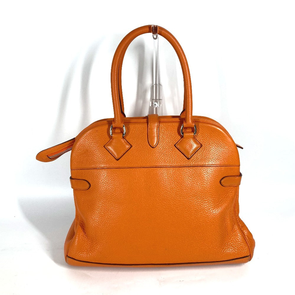 Hermes Handbag Taurillon Clemence Atlas Orange Travel Bag