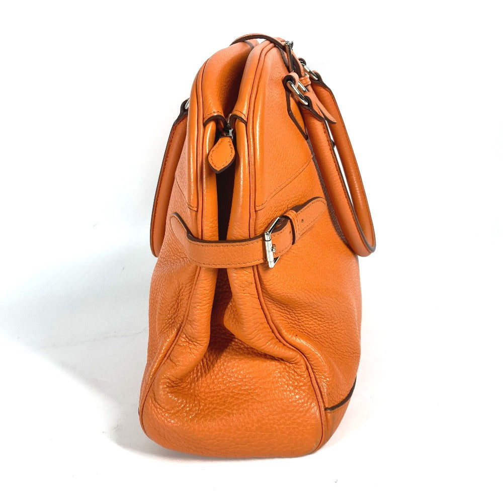 Taurillon Clemence Orange Atlas Travel Bag