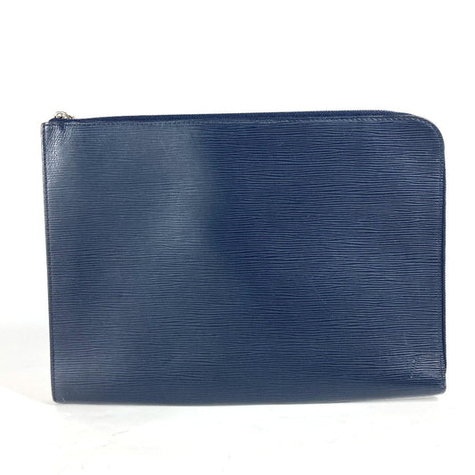 Louis Vuitton M64154 Epi Pochette Jules Leather Navy Clutch Bag