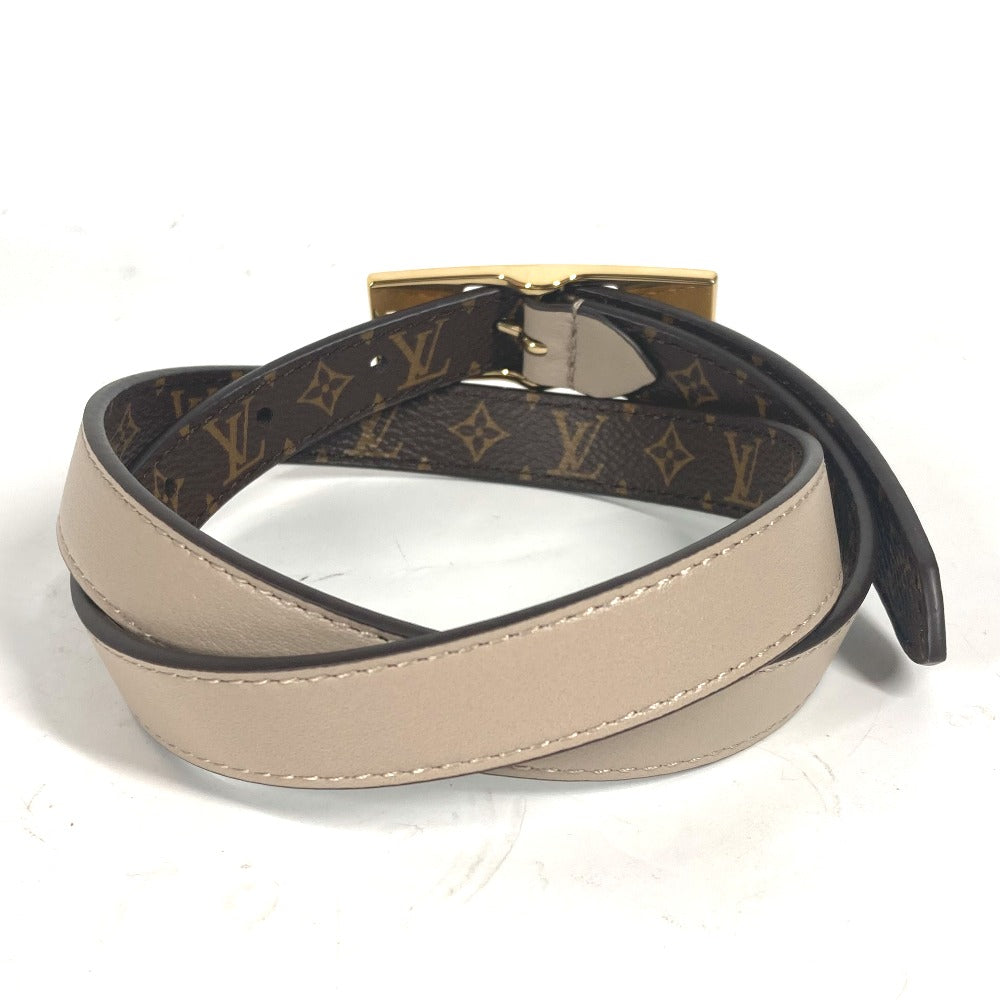Louis Vuitton M8370Y Duo 18MM reversible 70 Monogram Leather Canvas Brown Belt