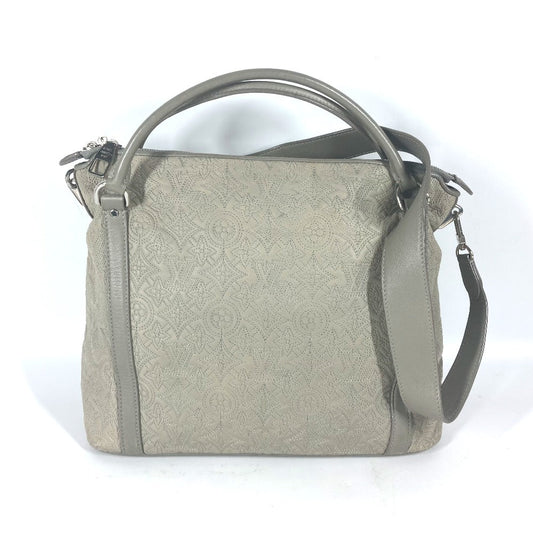 Louis Vuitton M97070 Antia Ixia PM Monogram Leather Gray Tote Bag