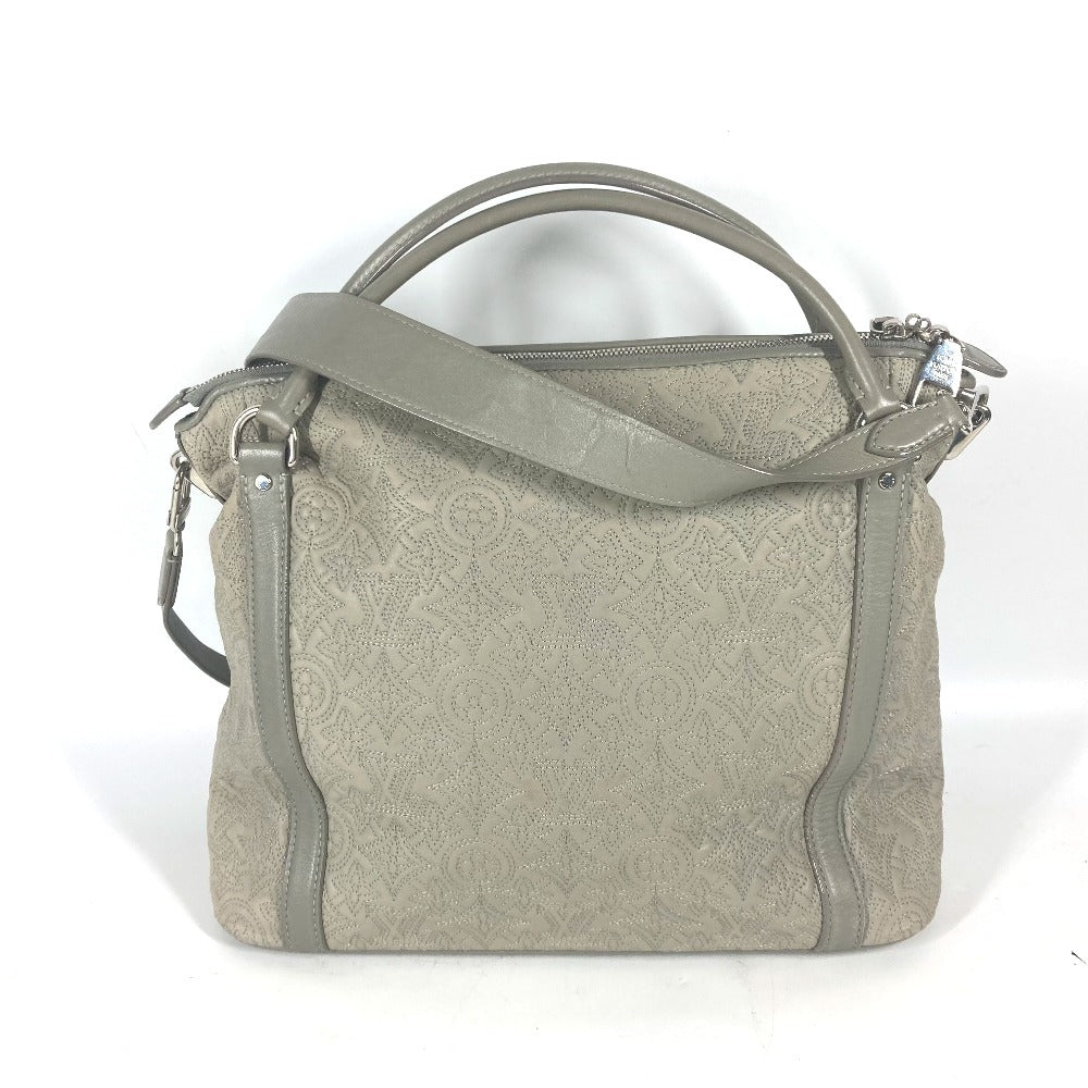 Louis Vuitton M97070 Antia Ixia PM Monogram Leather Gray Tote Bag