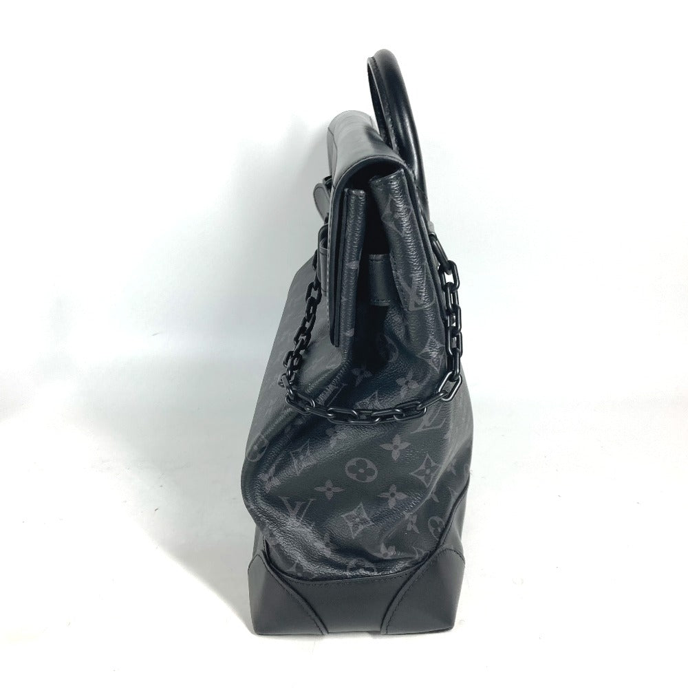 Louis Vuitton M44731 Eclipse Steamer PM Monogram Canvas Black Handbag